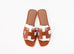 Hermes Women's Gold Oran Sandal Slipper 38 Shoes
