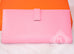 Hermes Rose Confetti Chevre Bearn Long Wallet - New - MAISON de LUXE - 3