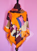 Hermes Cashmere 140 GM Echec Au Roi Mauve Marron Shawl Scarf - New - MAISON de LUXE - 4