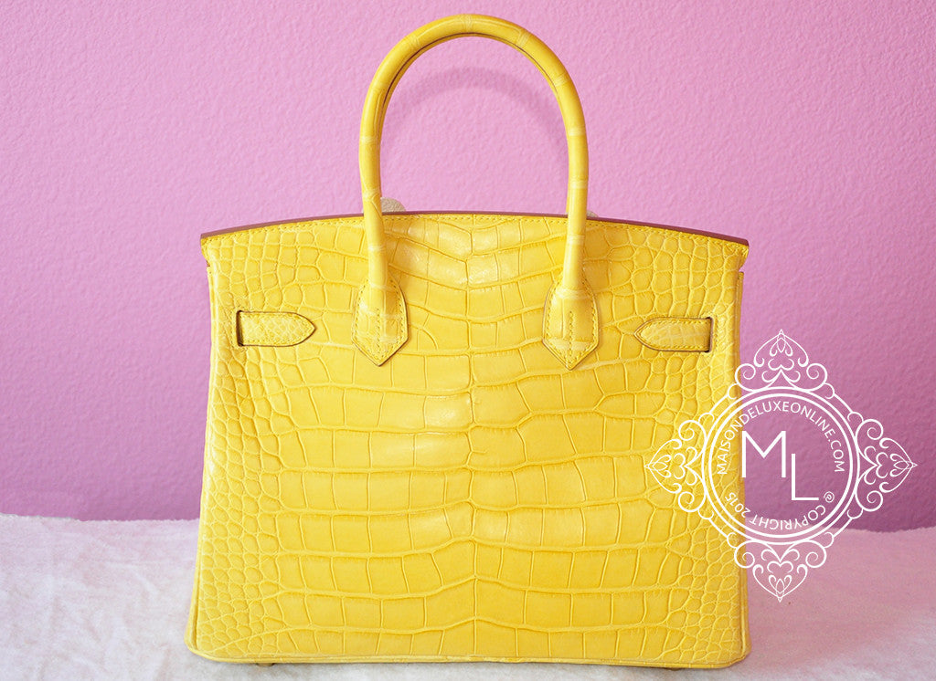 hermes birkin yellow crocodile