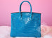 Hermes Blue Izmir Turquoise Porosus Crocodile Birkin 30 Bag - New - MAISON de LUXE - 6