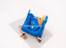 Hermes Blue Hydra Clemence Lindy 30 Handbag