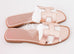 Hermes Womens Gold Oran Sandal Slipper 36.5 Shoes