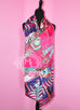 Hermes Rose Pink Silk Carre en Carres Maxi Twilly Shawl Scarf Wrap - New - MAISON de LUXE - 1