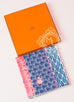 Hermes Blue Twill Silk 90 cm Bateau Fleuri Scarf