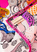Hermes Pink Twill Silk 90 cm Sieste au Paradis Scarf