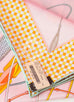 Hermes Peach Twill Silk 90 cm Fouets et Badines Scarf