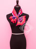 Hermes Red Purple Twill Silk 90 cm Ex Libris En Cravates Scarf