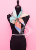 Hermes Green Twill Silk 90 cm Le saut H Scarf