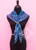 Hermes Blue Twill Silk 90 cm Au coin du feu Scarf