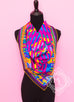 Hermes Purple Pink Twill Silk 90 cm Le Fil d'Ariane Scarf