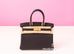 Hermes Black Noir Togo GHW Birkin 30 Handbag