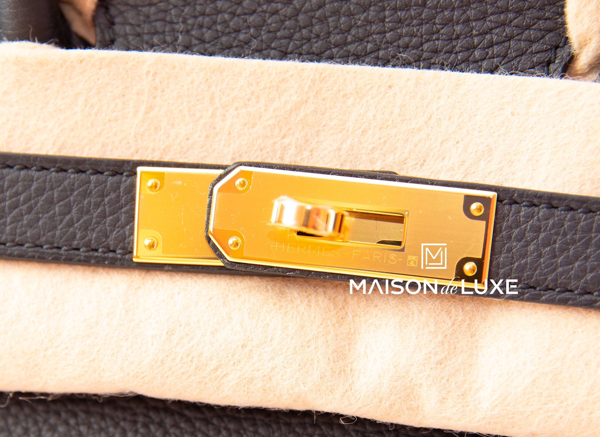 Hermes Black Noir Togo Gold Hardware Birkin 30 Handbag Bag Tote – MAISON de  LUXE