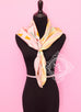 Hermes Pink Yellow Twill Silk 90 cm Cannes et Cannes Scarf