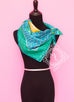 Hermes Green Twill Silk 90 cm Bateau Fleuri Scarf