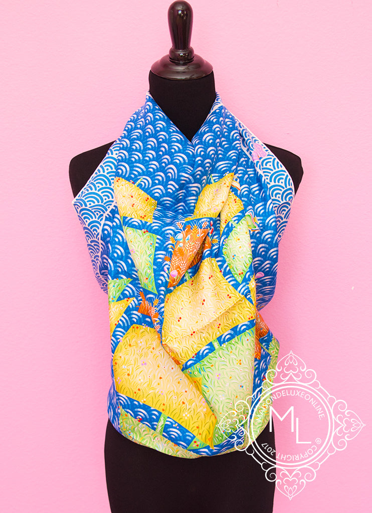 90cm Hermes Butterfly Scarf HERMES Silk Scarf Perfect Condition