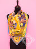 Hermes Orange Twill Silk 90 cm Parures De Samourais Scarf