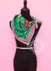 Hermes Green Twill Silk 90 cm Fouets et Badines Scarf