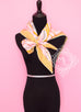 Hermes Peach Twill Silk 90 cm Fouets et Badines Scarf