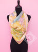 Hermes Pink Twill Silk 90 cm Jardin à a Sintra Scarf