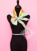 Hermes Yellow Green Twill Silk 90 cm Paperoles Scarf