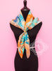 Hermes Corail Twill Silk 90 cm Parures De Samourais Scarf
