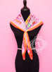 Hermes Pink Twill Silk 90 cm Carré en Boucles Scarf