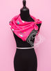 Hermes Pink Fuchsia Twill Silk 90 cm In The Pocket Scarf