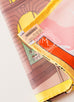 Hermes Pink Jaune Twill Silk 90 cm Space Shopping au Faubourg Scarf