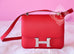Hermes Rouge Casaque Red Epsom Constance MM 24/25 Handbag - New - MAISON de LUXE - 2