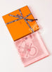 Hermes Pink Twill Silk 90 cm Etude pour une Parure de Gala Scarf