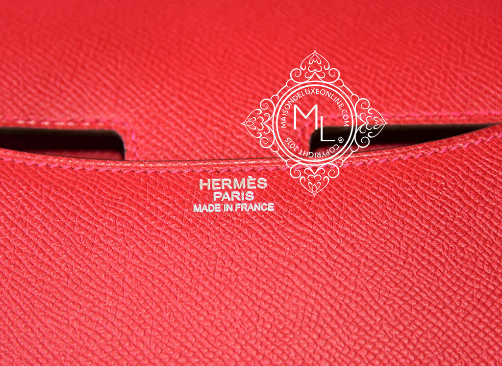 Luxmiila bags - FRESH FROM STORE ! C24 Hermes Constance 24 verso Rouge de  Coeur/Rouge Vif evercolor GHW RM5xxxx