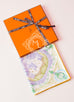 Hermes "The Horsawards" Purple Gold Twill Silk 90 cm Scarf