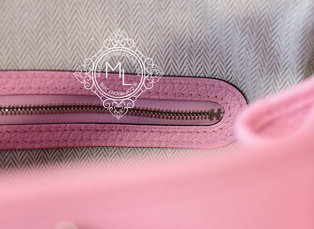 Hermes Garden Party 36 Bag Original Leather Soft Pink Qual…