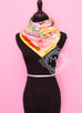 Hermes Pink Jaune Twill Silk 90 cm Space Shopping au Faubourg Scarf