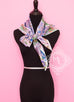 Hermes Parme Blue Twill Silk 90 cm Fleurs de Giverny Scarf