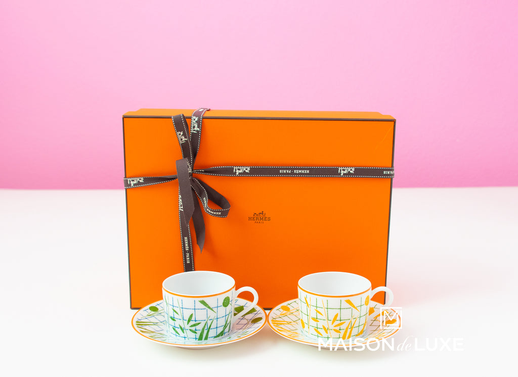 Hermes A Walk in the Garden Tea Cup & Saucer