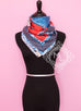 Hermes Red Blue Twill Silk 90 cm Selle d'Officier en Grande Tenue Scarf