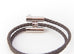 Hermes Gray Tournis Tresse S Bracelet