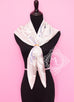 Hermes White Twill Silk 90 cm Etude pour une Parure de Gala Scarf