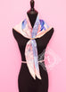 Hermes Pink Twill Silk 90 cm Etude pour un Iris Arc-en-ciel Scarf