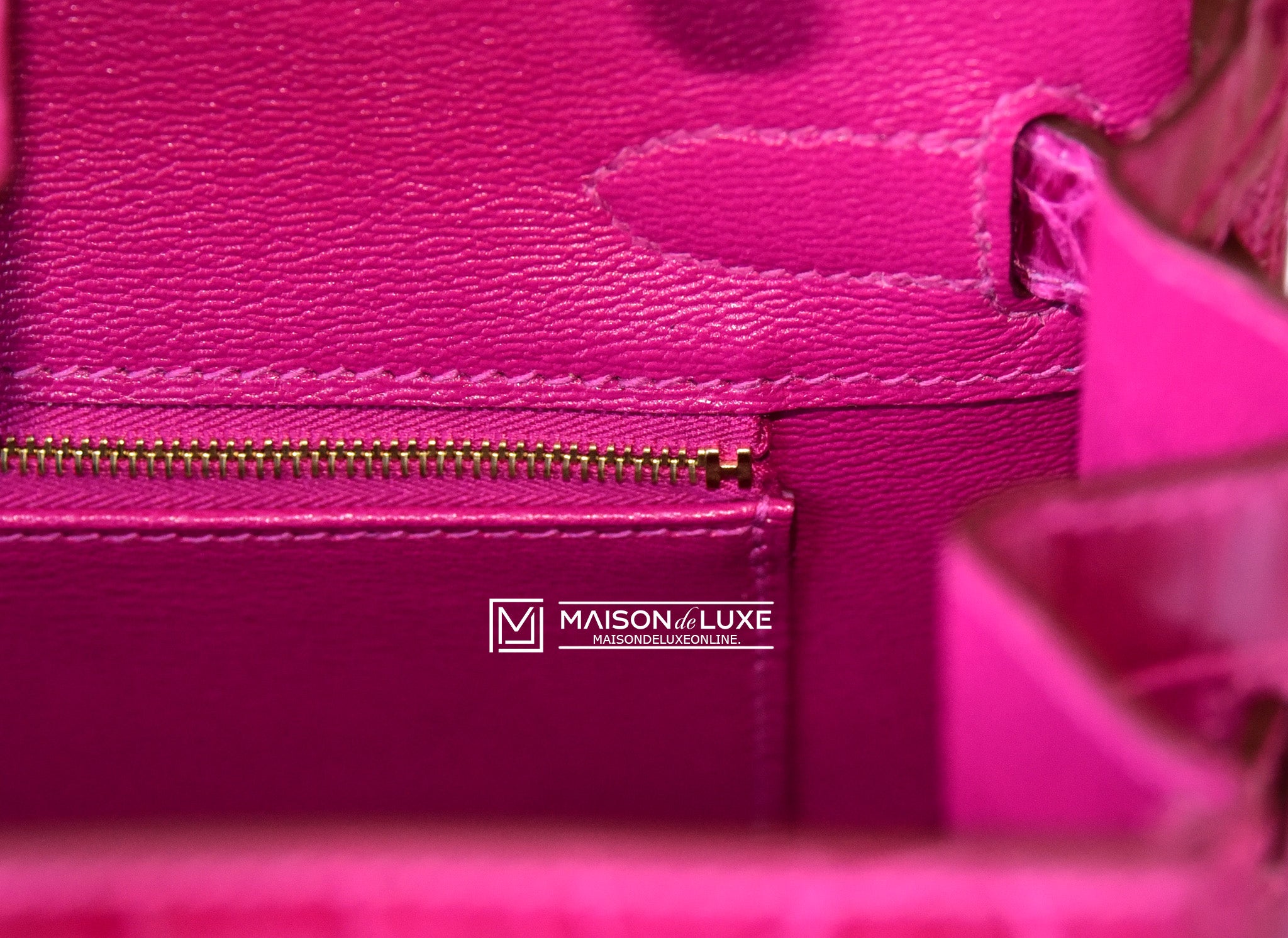 Hermes Birkin Bag 30cm Rose Scheherazade Pink Crocodile Gold Hardware