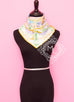 Hermes "The Horsawards" Purple Gold Twill Silk 90 cm Scarf