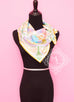 Hermes "The Horsawards" Purple Gold Twill Silk 90 cm Scarf