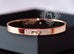 Hermes Rose Gold Pave Diamond Kelly Bracelet Bangle Small - New - MAISON de LUXE - 3