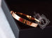 Hermes Rose Gold Pave Diamond Kelly Bracelet Bangle Small - New - MAISON de LUXE - 10