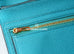 Hermes Blue Paon Green Chèvre Bearn Long Wallet Clutch