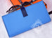 Hermes Blue Paradise & Bleu Saphir Bi-color Epsom Bearn Wallet - New - MAISON de LUXE - 4