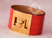 Hermes Red Matte Alligator Crocodile Kelly Dog CDC Bracelet S