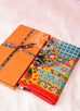 Hermes Cashmere 140 GM Collections Imperiales Rouge Jaune Lagon Shawl Scarf - New - MAISON de LUXE - 2